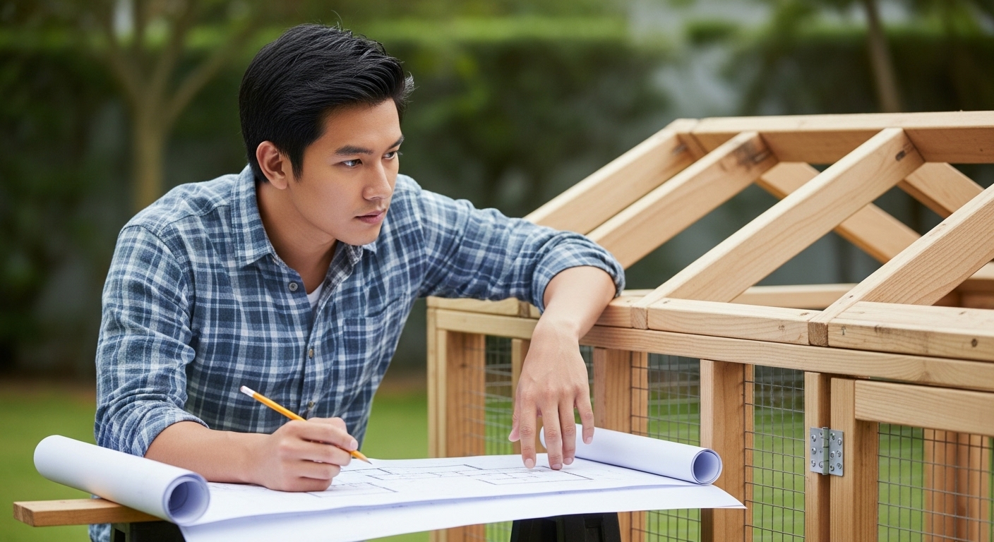 Off-Plan Freedom: Building a Chicken Coop Your Way